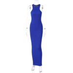 Women's Summer Bodycon Dress Sexy Sleeveless Round Neck